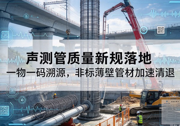 鼎城声测管质量新规落地，一物一码溯源，非标薄壁管材加速清退
