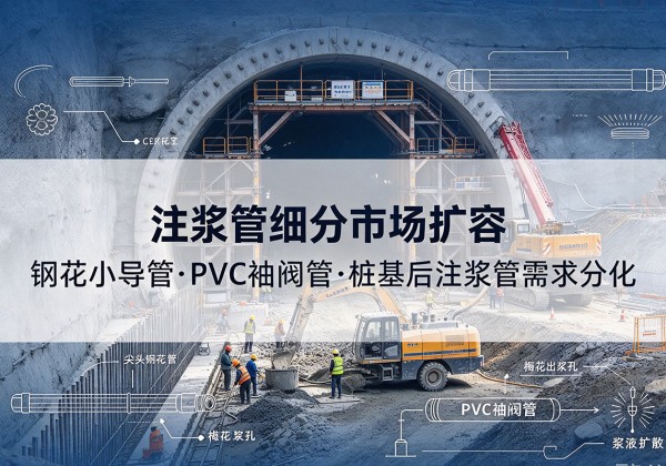 鼎城注浆管细分市场扩容，隧道钢花小导管、PVC 袖阀管、桩基后注浆管需求分化